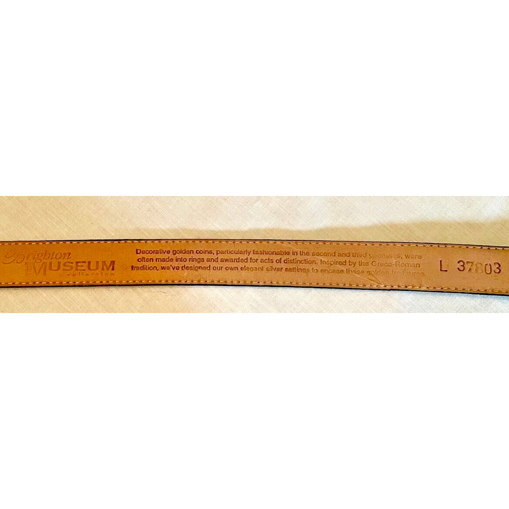 Vintage Brighton Museum Collection Womens Black Belt L37803 size L 40" Length - Picture 7 of 9